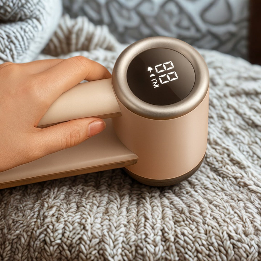 Clothes shaver with LED display