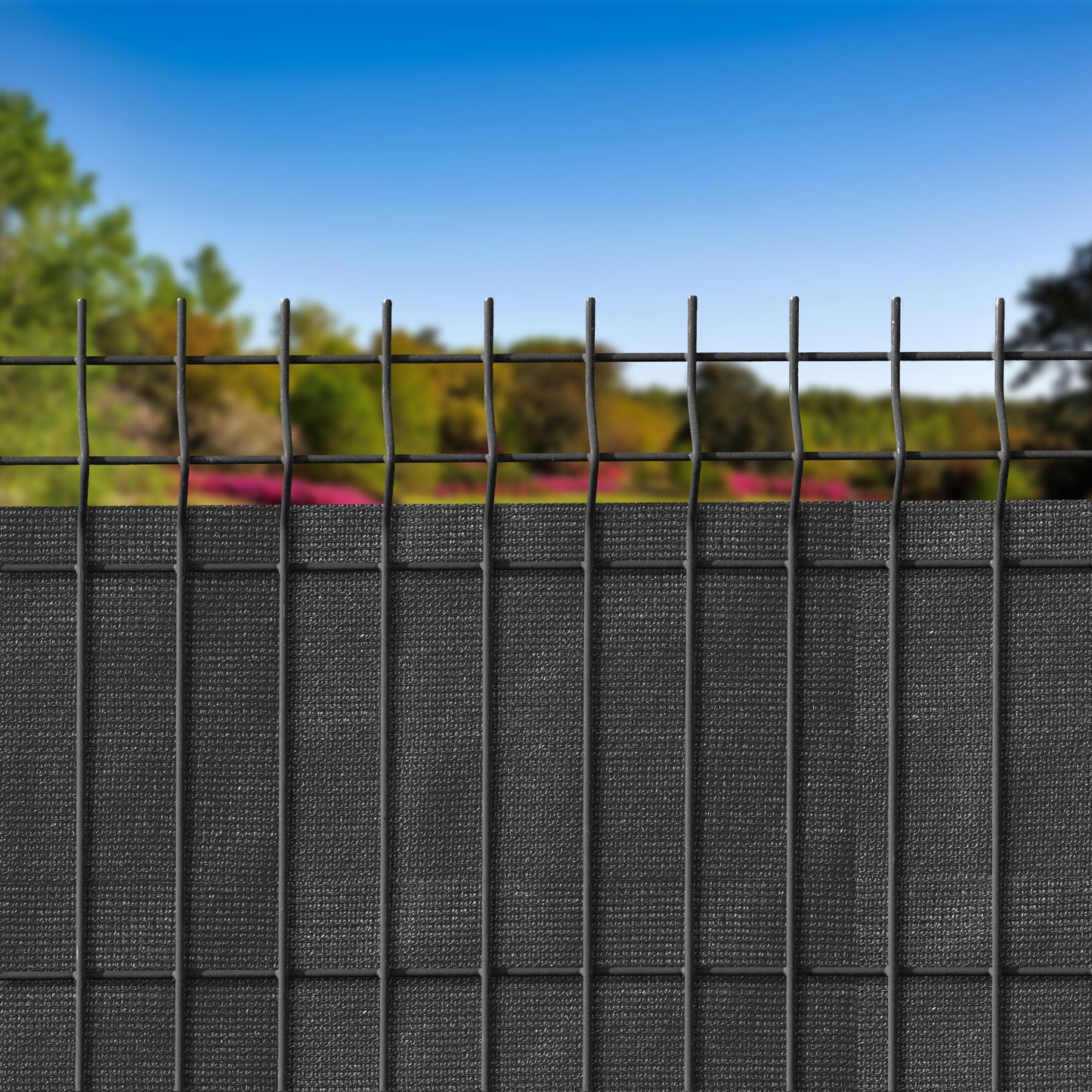 Siatka cieniująca osłonowa maskująca na ogrodzenie ANTRACYT 1.5m x 50m