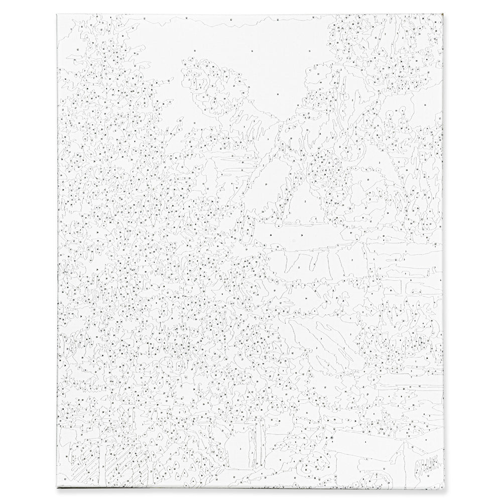 Malowanie po numerach "Święty Mikołaj" 40x50 cm + Rama, ŚWIĄTECZNE OBRAZY