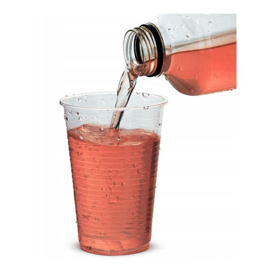 Kubki plastikowe transparentne 200 ml - zestaw 100 szt - do napojów i przekąsek