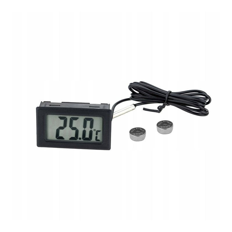 Termometr cyfrowy LCD z sondą - zakres -50°C do +110°C - uniwersalna tablica pomiarowa
