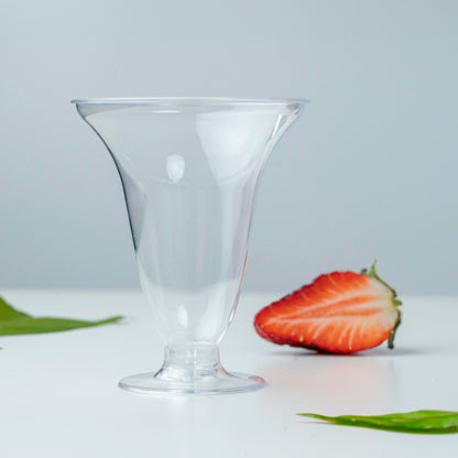 Pucharki deserowe na nóżce 90ml na przekąski wielorazowe 12szt szt.