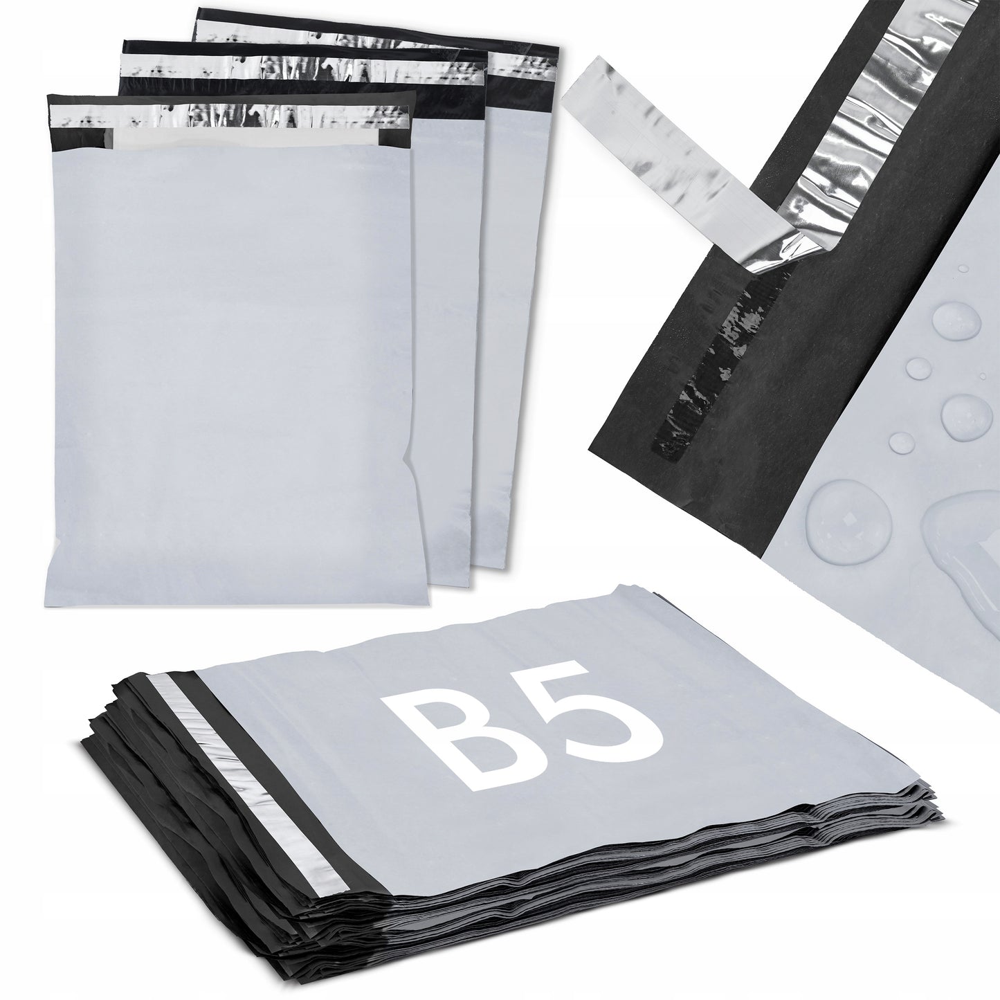 Foliopaki kurierskie B5 190x250 mm - KOPERTY FOLIOWE SAMOKLEJĄCE, 50 szt.