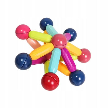 ZESTAW 120 szt. KLOCKI MAGNETYCZNE Konstrukcyjne Kreatywne MAGNETIC BLOCKS