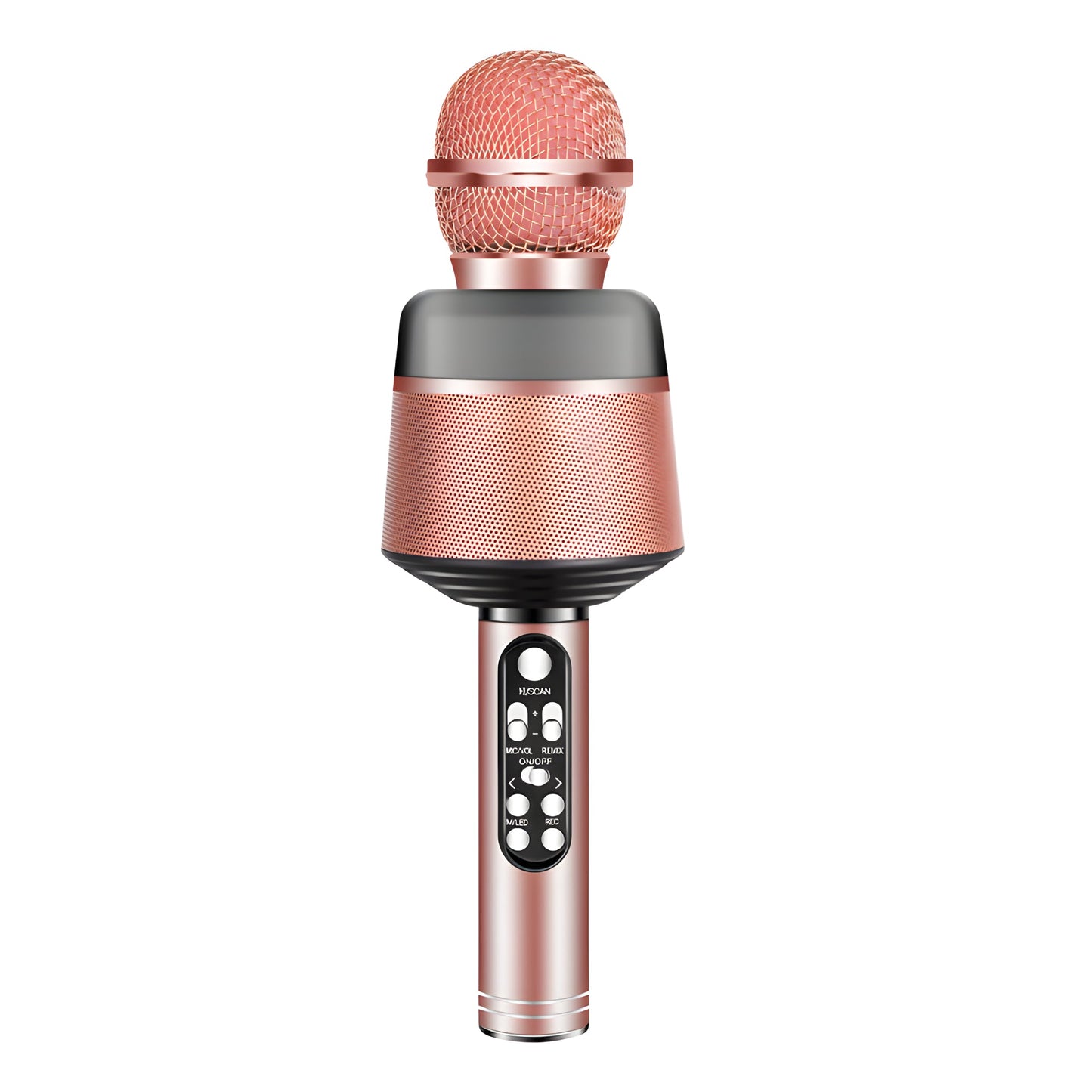 Bezprzewodowy mikrofon karaoke z głośnikiem Bluetooth – PRZENOŚNY, LED, DLA DZIECI