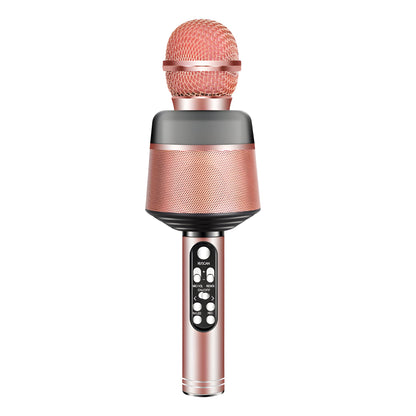 Bezprzewodowy mikrofon karaoke z głośnikiem Bluetooth – PRZENOŚNY, LED, DLA DZIECI