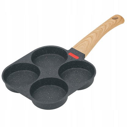 Patelnia na jajka 4 otwory - NIEPRZYWIERAJĄCA DO JAJEK SADZONYCH, PANCAKES, OMLETÓW