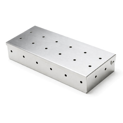 Smoker Box stalowy - PUDEŁKO NA ZRĘBKI WĘDZARNICZE DO GRILLA, POJEMNIK DO WĘDZENIA, ZADYMIARKA BBQ