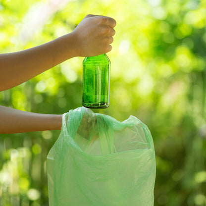 Worki na śmieci 60L zielone ALLBAG