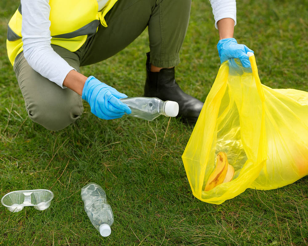 Worki na śmieci 35L żółte ALLBAG