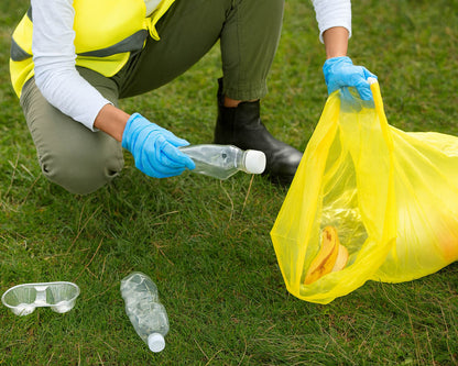 Worki na śmieci 60L żółte ALLBAG
