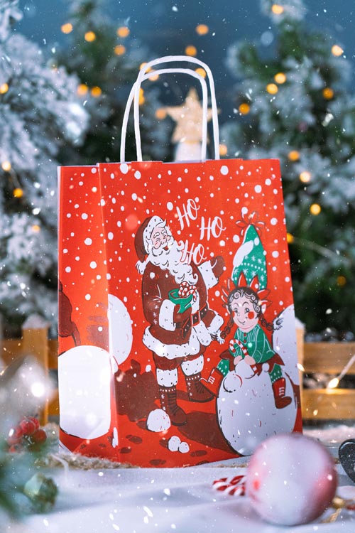 Świąteczna torba papierowa - seria "Christmas"