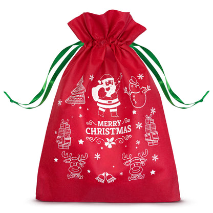Świąteczny worek na prezent "Merry Christmas" czerwony
