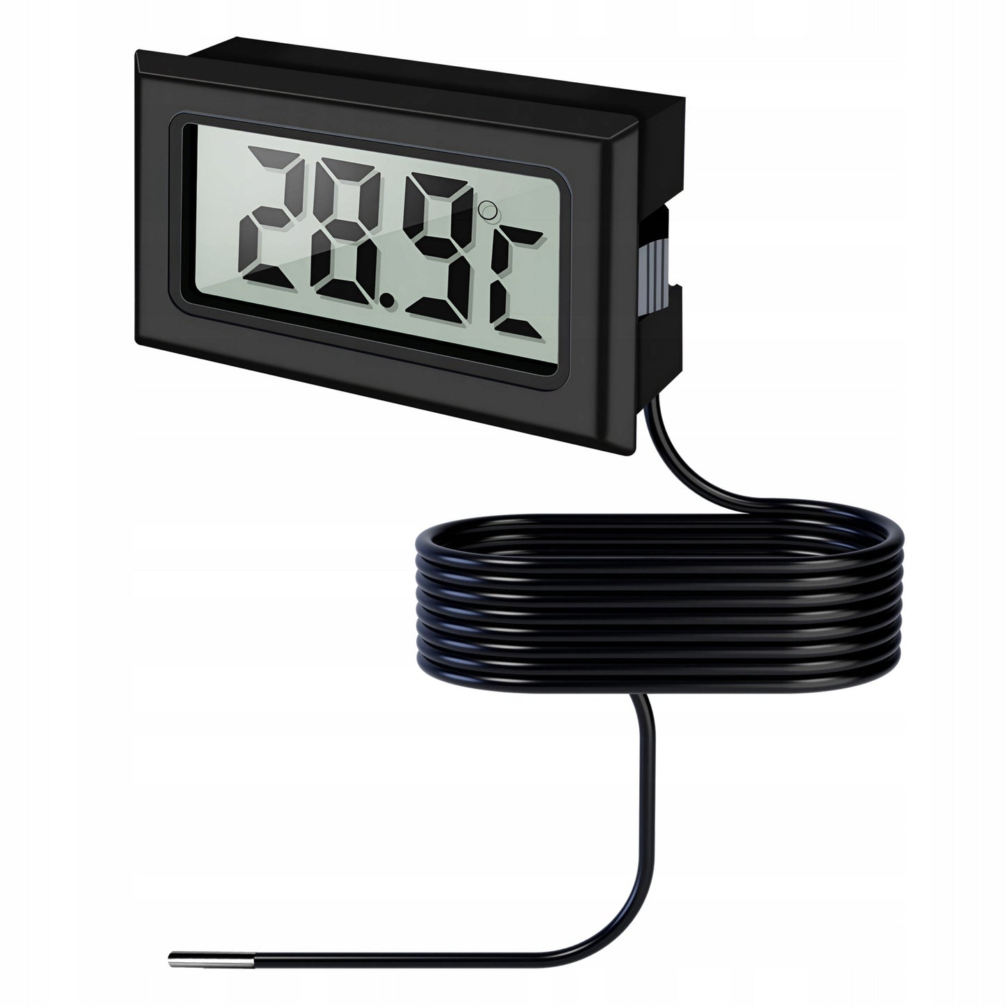 Termometr cyfrowy LCD z sondą - zakres -50°C do +110°C - uniwersalna tablica pomiarowa