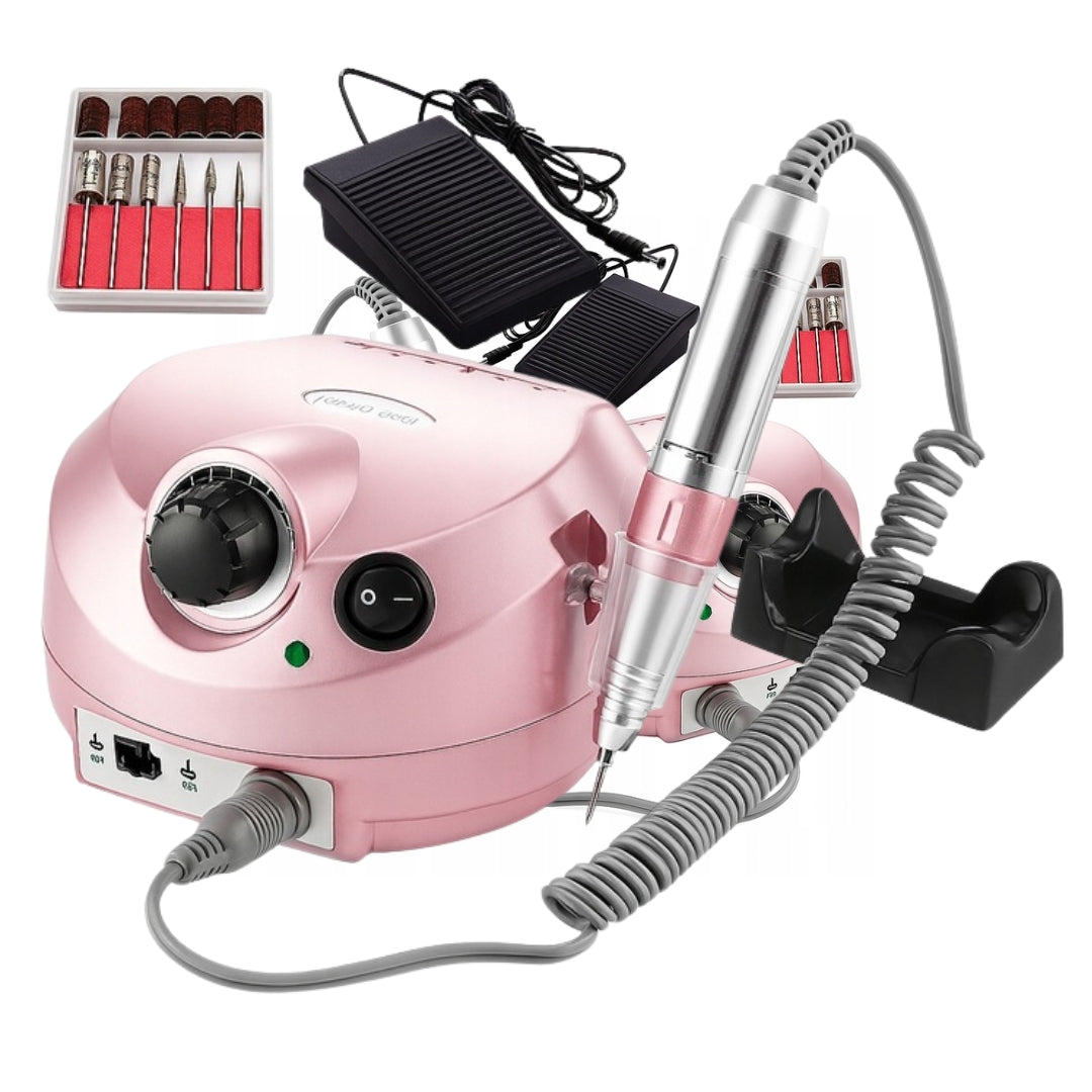 Frezarka do paznokci 65W profesjonalna – ZESTAW MANICURE PEDICURE + FREZY, REGULACJA OBROTÓW, MOCNA