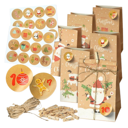 Kalendarz adwentowy DIY papierowy ekologiczny