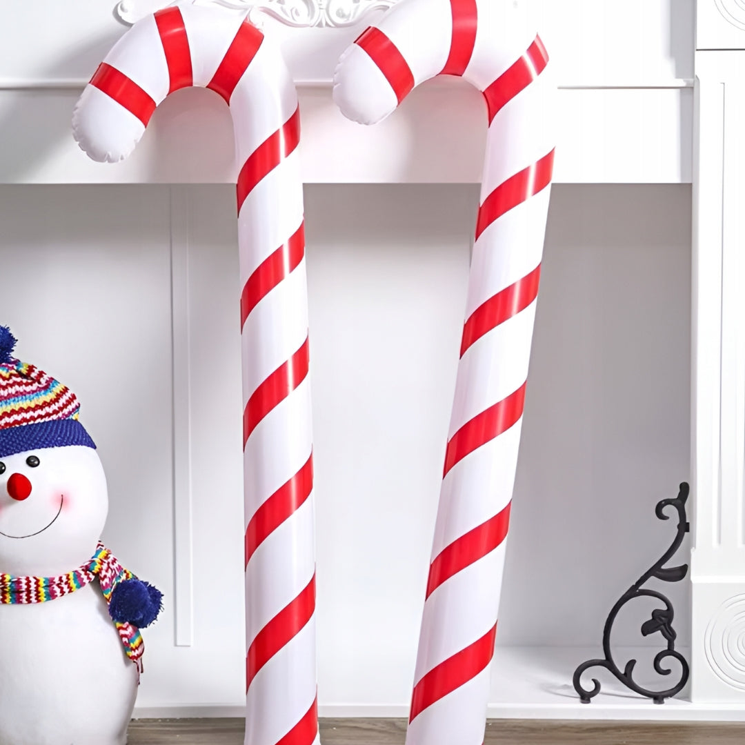 Inflatable Christmas Candy Canes - LARGE DECORATION 90cm for Christmas