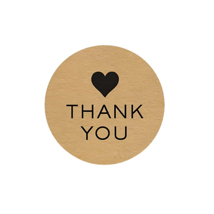 Naklejki na prezenty, upominki, pudełka - NALEPKI ŚWIĄTECZNE - "THANK YOU"