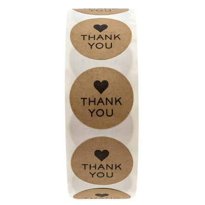 Naklejki na prezenty, upominki, pudełka - NALEPKI ŚWIĄTECZNE - "THANK YOU"