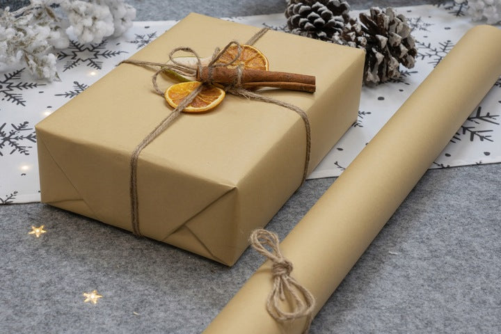 Kraft gift wrapping paper