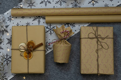 Kraft gift wrapping paper