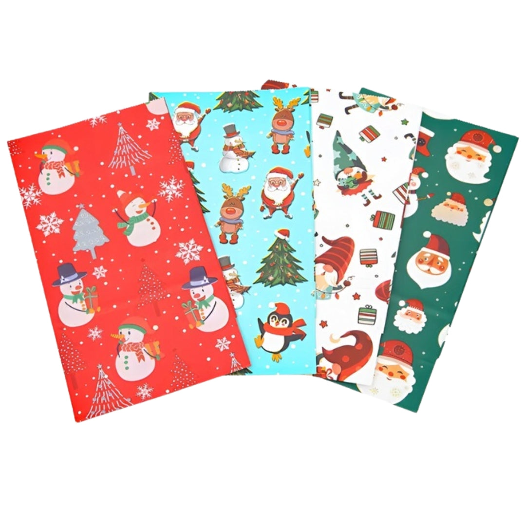 Christmas Paper Gift Bags - 240x130x80mm - SET #13 - SMALL SIZE