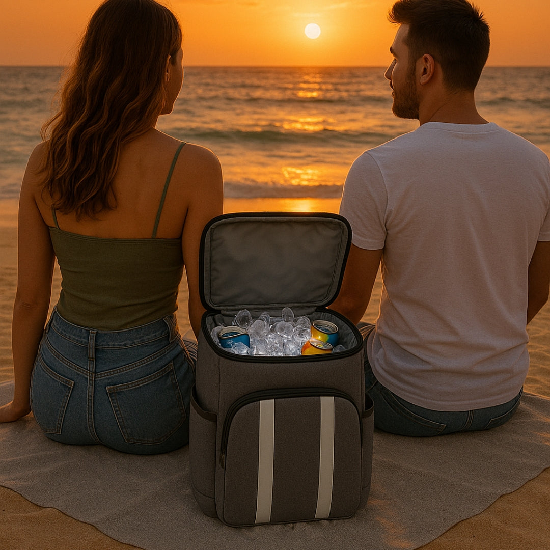 Thermal backpack for a picnic