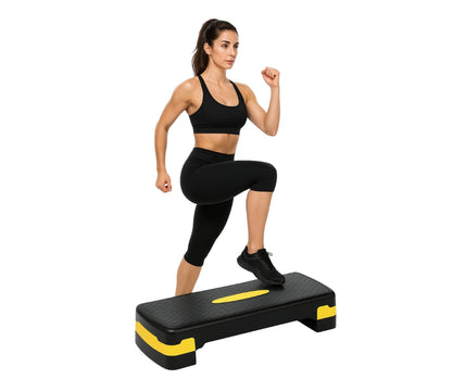 Step do ćwiczeń fitness 3-stopniowy - WYTRZYMAŁY SCHODEK DO AEROBIKU I TRENINGU DOMOWEGO