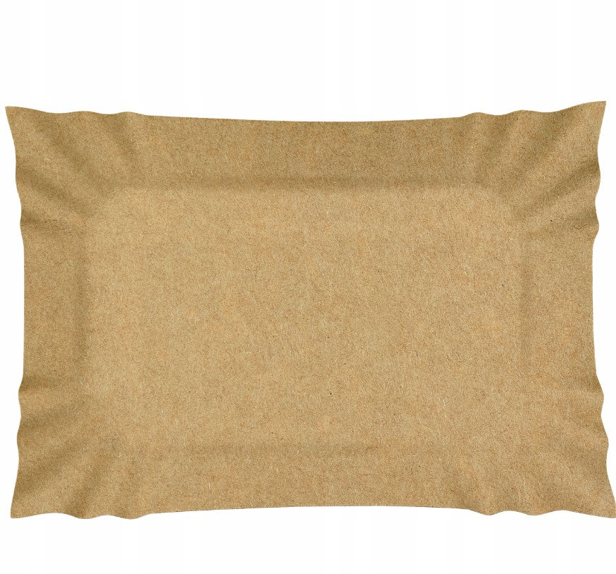 Tacki papierowe jednorazowe 14x20 cm, zestaw 100 sztuk, idealne do serwowania dań i przekąsek

