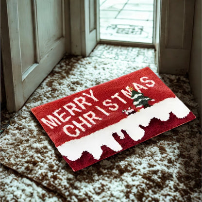 Dywanik świąteczny, wycieraczka - MERRY CHRISTMAS