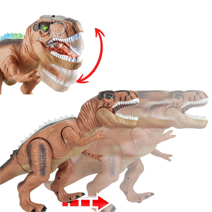 Interaktywny zabawkowy dinozaur tańczy walczy wydaje dźwięki